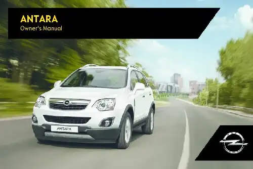 Opel Antara 2017 MY. Owner&#39;s Manual