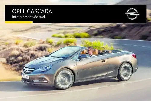 Opel Cascada 2015 MY. Infotainment Manual