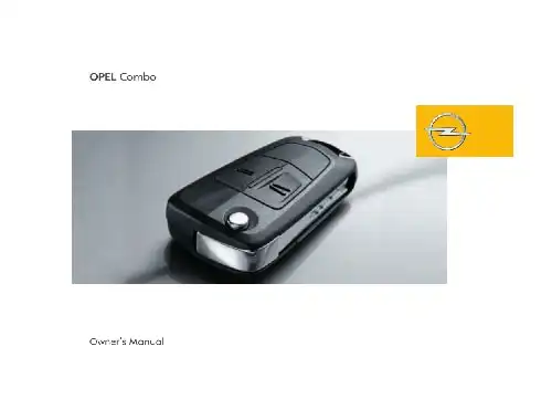 Opel Combo 2010 MY. Owner&#39;s Manual