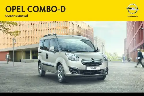 Opel Combo 2013 MY. Owner&#39;s Manual