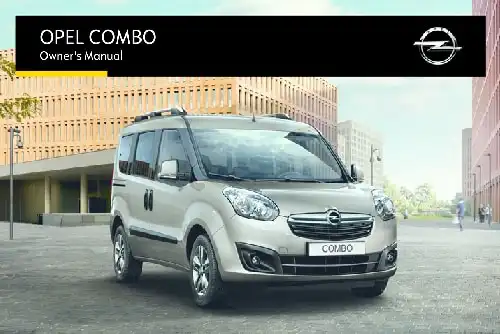 Opel Combo 2016 MY. Owner&#39;s Manual