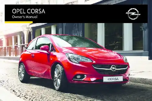 Opel Corsa 2016 MY. Owner&#39;s Manual