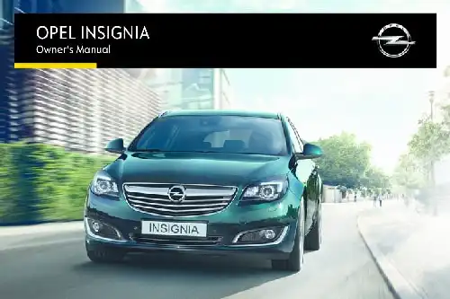 Opel Insignia 2015 MY. Owner&#39;s Manual