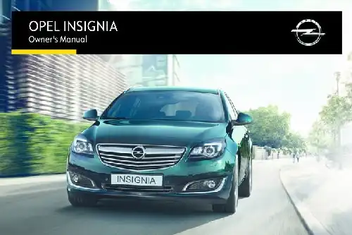 Opel Insignia 2016 MY. Owner&#39;s Manual