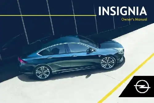 Opel Insignia 2019 MY. Owner&#39;s Manual