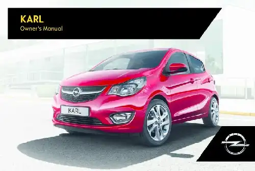Opel KARL 2017 MY. Owner&#39;s Manual
