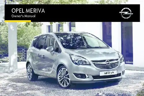 Opel Meriva 2016 MY. Owner&#39;s Manual