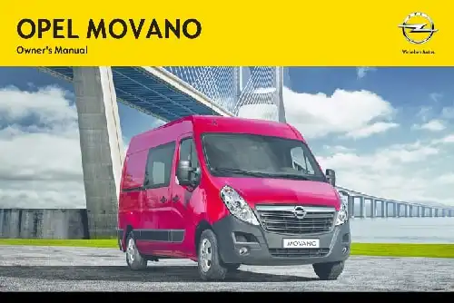 Opel Movano 2014 MY. Owner&#39;s Manual
