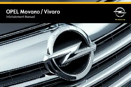 Opel Movano 2015 MY. Infotainment Manual