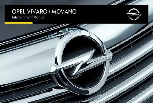 Opel Movano 2016 MY. Infotainment Manual