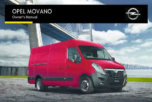 Opel Movano 2016 MY. Owner&#39;s Manual