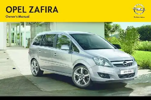 Opel Zafira 2013 MY. Owner&#39;s Manual