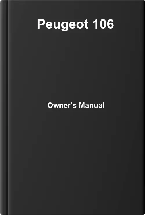 Peugeot 106. Owner&#39;s Manual