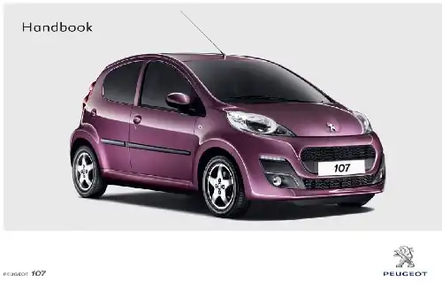 Peugeot 107. Handbook
