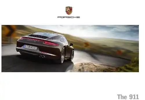 Porsche 911 2016 MY. Owner&#39;s Manual