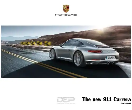 Porsche 911 Carrera 2016 MY. Owner&#39;s Manual