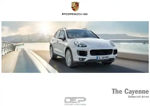 Porsche Cayenne 2017 MY. Owner&#39;s Manual
