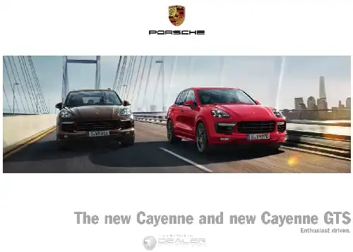 Porsche Cayenne, Cayenne GTS 2015 MY. Owner&#39;s Manual