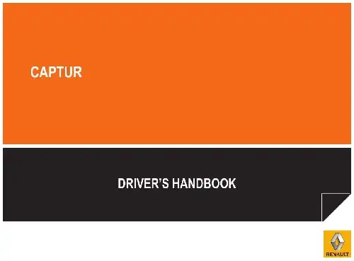 Renault Captur 2014 MY. Driver&#39;s Handbook