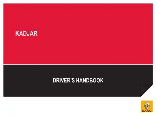 Renault Kadjar 2015 MY. Driver&#39;s Handbook