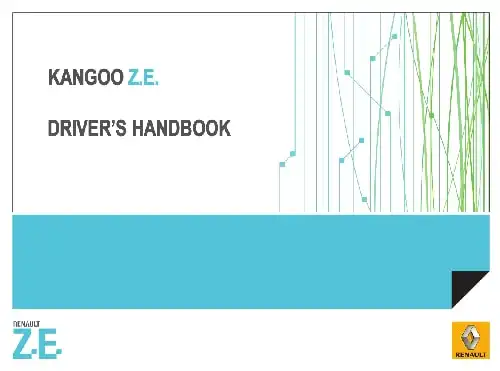 Renault Kangoo ZE 2012 MY. Driver&#39;s Handbook