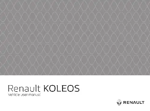 Renault Koleos 2018 MY. Driver&#39;s Handbook