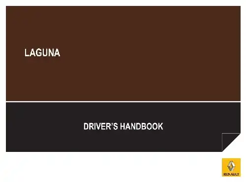 Renault Laguna 2012 MY. Driver&#39;s Handbook