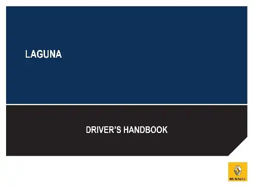 Renault Laguna Coupe 2012 MY. Driver&#39;s Handbook