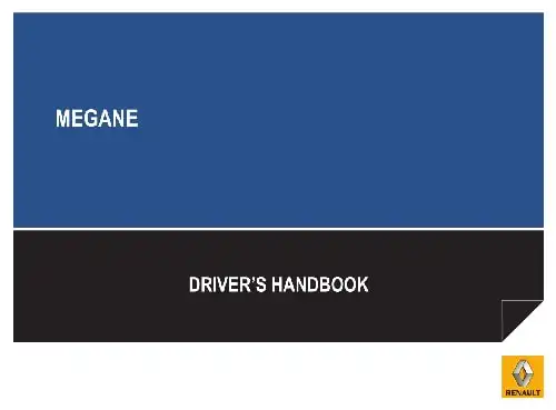 Renault Megane Coupe 2016 MY. Driver&#39;s Handbook