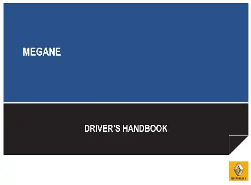 Renault Megane Estate. Driver&#39;s Handbook