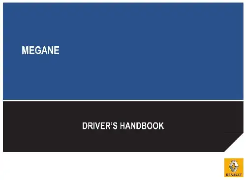 Renault Megane Sport Tourer 2016 MY. Driver&#39;s Handbook