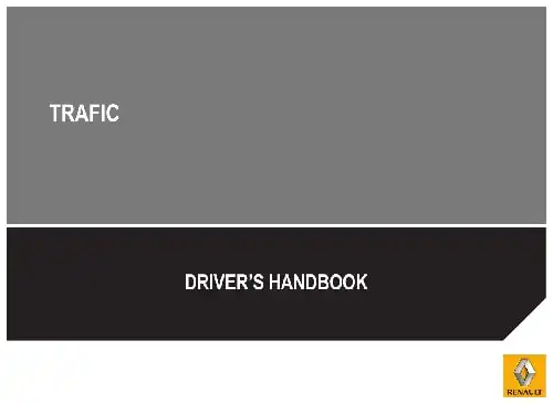 Renault Trafic 2015 MY. Driver&#39;s Handbook