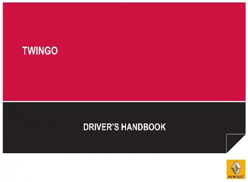 Renault Twingo 2012 MY. Driver&#39;s Handbook