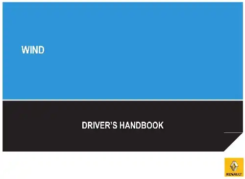 Renault Wind Roadster 2012 MY. Driver&#39;s Handbook