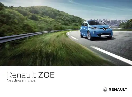 Renault Zoe 2018 MY. Driver&#39;s Handbook