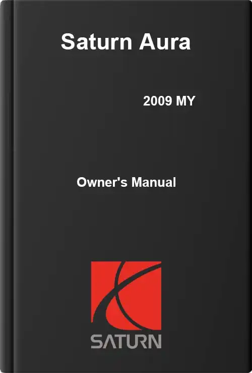 Saturn Aura 2009 MY. Owner&#39;s Manual