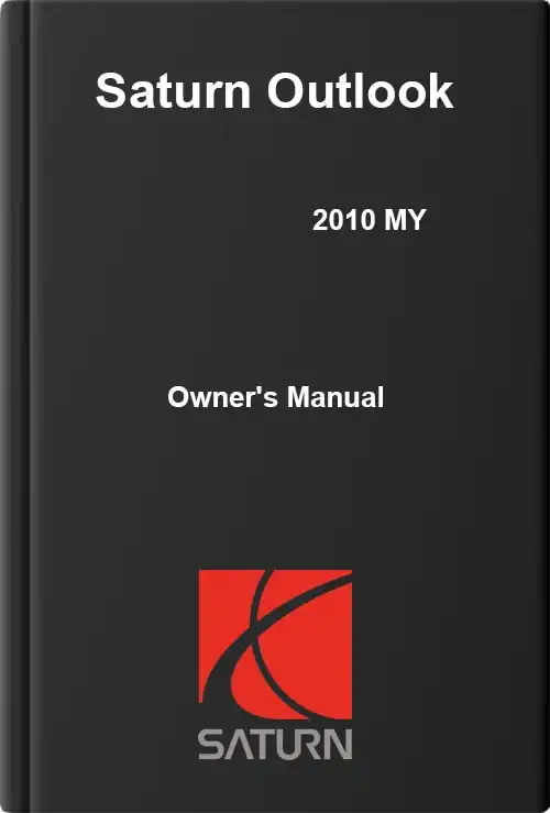 Saturn Outlook 2010 My. Owner&#39;s Manual