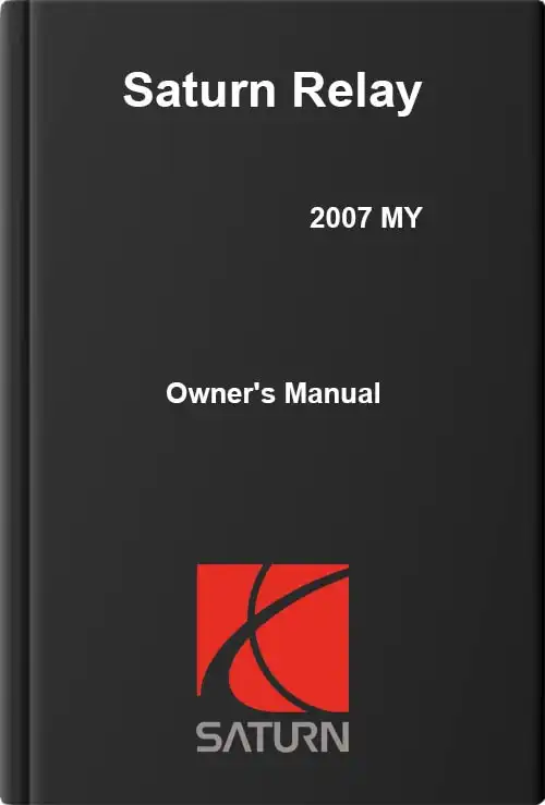 Saturn Relay 2007 MY. Owner&#39;s Manual