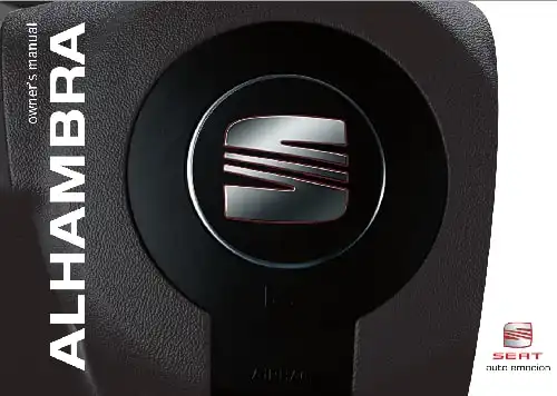 Seat Alhambra 2008 MY. Owner&#39;s Manual