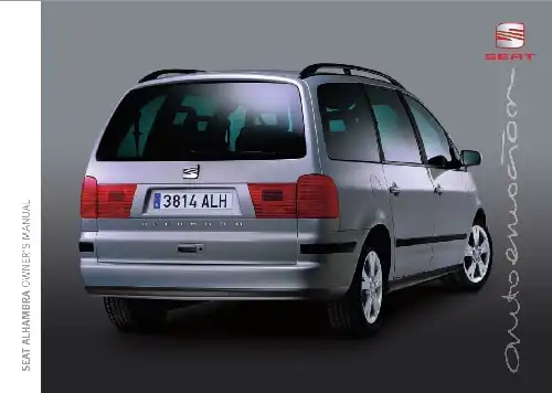 Seat Alhambra 2009 MY. Owner&#39;s Manual