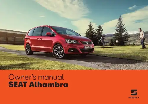 Seat Alhambra 2018 MY. Owner&#39;s Manual