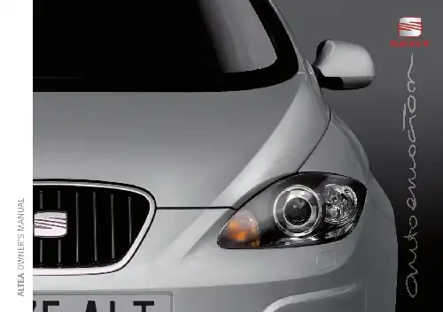 Seat Altea 2010 MY. Owner&#39;s Manual