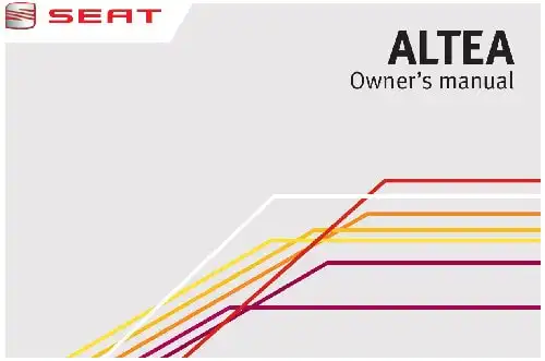 Seat Altea 2012 MY. Owner&#39;s Manual