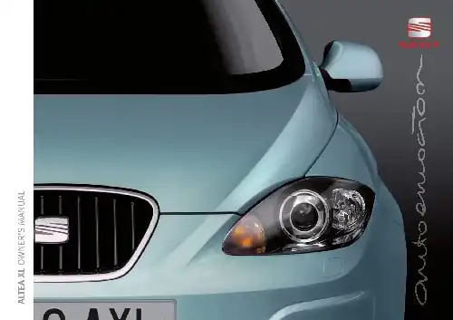 Seat Altea XL 2010 MY. Owner&#39;s Manual