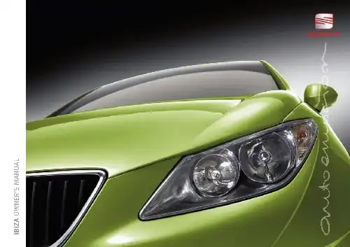 Seat Ibiza 5D 2010 MY. Owner&#39;s Manual