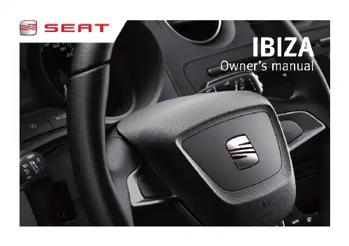 Seat Ibiza 5D 2011 MY. Owner&#39;s Manual