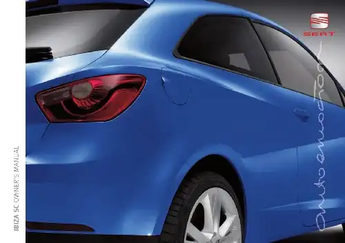 Seat Ibiza SC 2009 MY. Owner&#39;s Manual