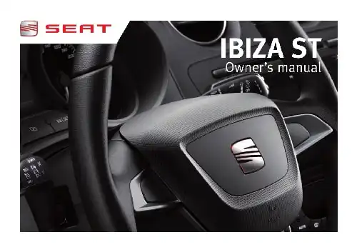 Seat Ibiza ST 2011 MY. Owner&#39;s Manual