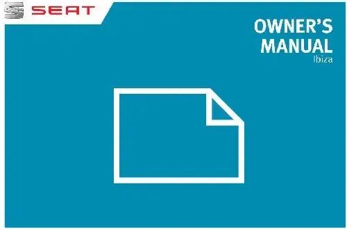 Seat Ibiza ST 2014 MY. Owner&#39;s Manual