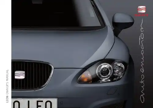 Seat Leon 5D 2009 MY. Owner&#39;s Manual